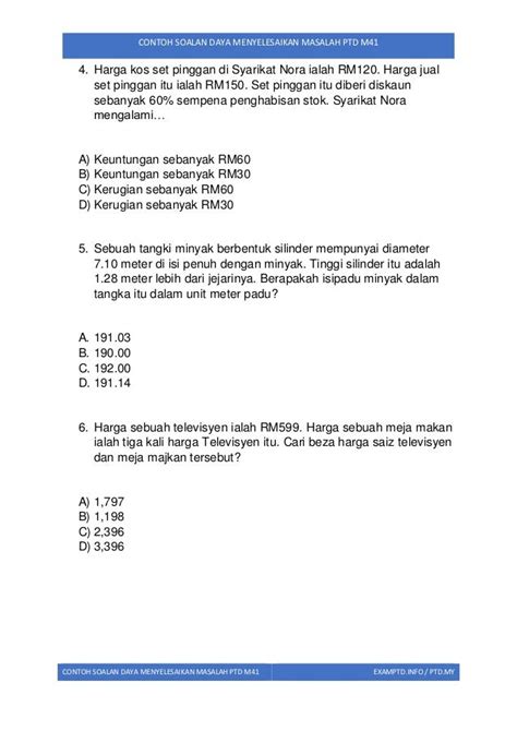 Contoh Soalan Daya Menyelesaikan Masalah Image