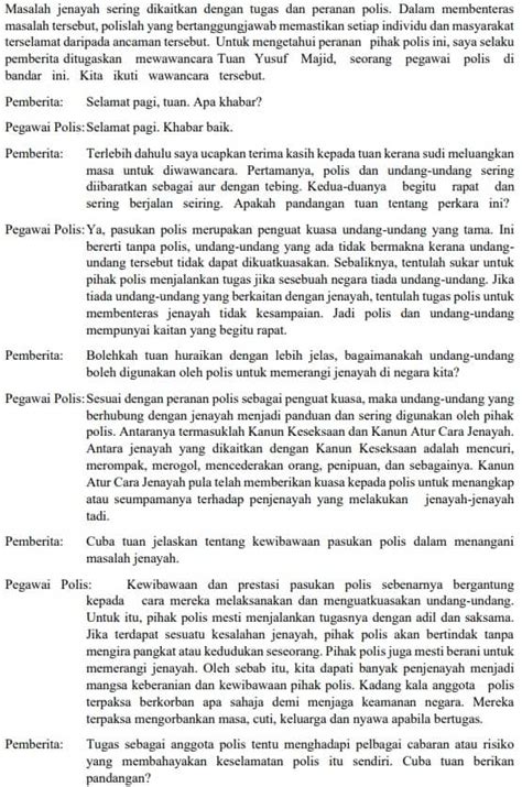 Contoh Soalan Karangan Wawancara Image