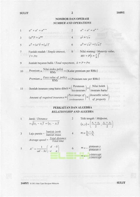 Contoh Soalan Matematik Spm 2018 Image