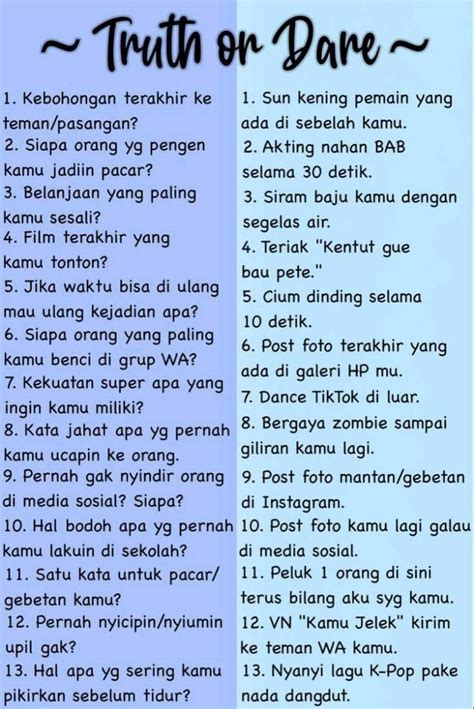 Soalan Truth Or Dare In Malay Image